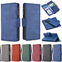 Case For Samsung Galaxy S9 / S9 Plus / S20 Plus Wallet / Shockproof / Flip Full Body Cases Solid Colored PU Leather