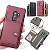 Case For Samsung Galaxy S9 / S9 Plus / S8 Plus Card Holder / Magnetic Back Cover Solid Colored Hard PU Leather