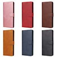 Case For Samsung Galaxy S9 / S9 Plus / S8 Plus Card Holder / Shockproof / Dustproof Full Body Cases Solid Colored PU Leather