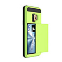 Case For Samsung Galaxy S9 / S9 Plus / S8 Plus Card Holder Back Cover Solid Colored Hard Plastic