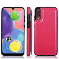 Case For Samsung Galaxy S9 / S9 Plus / S8 Plus Card Holder Back Cover Solid Colored PU Leather / TPU