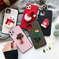 Case For Samsung Galaxy S9 / S9 Plus / S8 Plus Pattern / Glitter Shine Back Cover Solid Colored / Christmas TPU