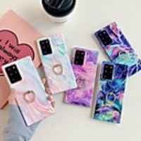 Case For Samsung Galaxy S9 / S9 Plus / S8 Plus Ring Holder / Pattern Back Cover Marble TPU