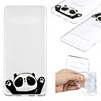 Case For Samsung Galaxy S9 / S9 Plus / S8 Plus Transparent / Pattern Back Cover Panda Soft TPU