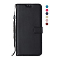 Case For Samsung Galaxy S9 / S9 Plus / S8 Plus Wallet / Card Holder / Flip Full Body Cases Solid Colored PU Leather / TPU