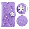 Case For Samsung Galaxy S9 / S9 Plus / S8 Plus Wallet / Card Holder / Rhinestone Full Body Cases Butterfly / Solid Colored PU Leather