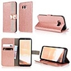 Case For Samsung Galaxy S9 / S9 Plus / S8 Plus Wallet / Card Holder / Rhinestone Full Body Cases Solid Colored / Glitter Shine / Rhinestone Hard PU Leather
