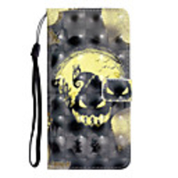 Case For Samsung Galaxy S9 / S9 Plus / S8 Plus Wallet / Card Holder / Shockproof Full Body Cases Skull PU Leather