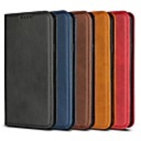 Case For Samsung Galaxy S9 / S9 Plus / S8 Plus Wallet / Card Holder / with Stand Full Body Cases Solid Colored Hard PU Leather