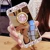 Case For Samsung Galaxy S9 / S9 Plus / S8 Plus/S105G/S10PLUS/S10 Rhinestone / Ring Holder / Mirror Back Cover Solid Colored TPU