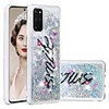 Case For Samsung Galaxy Samsung Galaxy A50s / Samsung Galaxy A30s / Samsung Galaxy A10s Flowing Liquid / Transparent / Pattern Back Cover Glitter Shine TPU