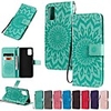 Case For Samsung Galaxy Samsung Galaxy A90(2019) / Galaxy A2 Core / Galaxy A20e Wallet / Card Holder / with Stand Full Body Cases Solid Colored / Flower PU Leather