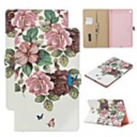 Case For Samsung Galaxy Samsung Tab A 10.1(2019)T510 / galaxy tab A 9.7 T550 T555 / Samsung Tab A 8.0(2019)T290/295 Wallet / with Stand / Flip Full Body Cases Flower PU Leather