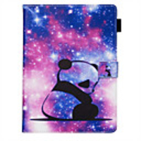 Case For Samsung Galaxy Samsung Tab A 10.1(2019)T515 / Galaxy Tab A 10.5 T595 T590 Card Holder / Shockproof / with Stand Full Body Cases Panda PU Leather