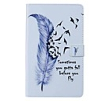 Case For Samsung Galaxy Samsung Tab A 8.0(2019)T290/295 / Samsung Tab A8(2019)P200/205 / Samsung TAB A 8.0 2017 T380 / T385 Wallet / Card Holder / with Stand Full Body Cases Feathers PU Leather / TPU