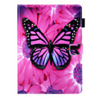 Case For Samsung Galaxy Samsung TAB E 9.6 T560 T561 T565 T567V 360 Rotation / Shockproof Magnetic Full Body Cases Word Phrase Butterfly PU Leather TPU
