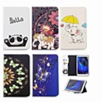 Case For Samsung Galaxy Tab A 10.1 (2016) Wallet / Card Holder / with Stand Full Body Cases Elephant Hard PU Leather