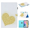 Case For Samsung Galaxy Tab A2 10.5 T590 Tab A 10.1 T510 Tab A 8.0 T290 295 S6 lite P610 P615 Tab S5e T720 T725 Wallet Card Holder with Stand Full Body Cases Heart PU Leather