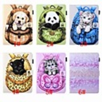 Case For Samsung Galaxy Tab A2 10.5(2018) T595 T590 / Tab E 9.6 / Tab A 10.1 (2016) Card Holder / Shockproof / with Stand Full Body Cases Animal / Cartoon Hard PU Leather