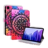 Case For Samsung Galaxy Tab A7 10.4 2020 T505 S7 T870 T875 T720 T725 Tab s5e Tab A2 10.5 T590 Tab A 10.1 T510 Tab A 8.0 T290 295 T580 P610 Card Holder with Stand Flip Full Body Cases Flower PU Leather