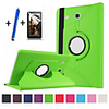 Case For Samsung Galaxy Tab E 9.6 360° Rotation / with Stand / Flip Full Body Cases Solid Colored Hard PU Leather