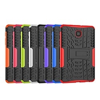 Case For Samsung Galaxy Tab S2 8.0 / Tab E 8.0 / Tab A 8.0 (2017) Shockproof / with Stand Back Cover Tile / Armor Hard PC