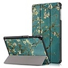 Case For Samsung Galaxy Tab S4 10.5 (2018) / Tab A2 10.5(2018) T595 T590 / Samsung Tab S5e T720 10.5 Shockproof / Flip / Origami Full Body Cases Flower Hard PU Leather