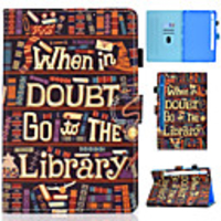 Case For Samsung Galaxy Tab S7 T870 875 Samsung Galaxy Tab A7 2020 T500 505 Card Holder Flip Magnetic Full Body Cases Animal Eiffel Tower PU Leather