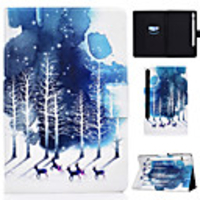 Case For Samsung Galaxy Tab S7 T870 875 Samsung Galaxy Tab A7 2020 T500 505 Card Holder Flip Magnetic Full Body Cases Animal Tree PU Leather
