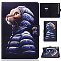 Case For Samsung Galaxy Tab S7 T870 875 Samsung Galaxy Tab A7 2020 T500 505 Card Holder Flip Magnetic Full Body Cases Word Phrase Animal PU Leather