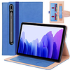 Case For Samsung Galaxy TAB S7 T870 Card Holder with Stand Flip Full Body Cases Solid Colored PU Leather HAND HOLDER miniinthebox