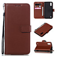 Case For Samsung Galaxy X Cover 4 A20 A30 M10S A40 A70 A50 A30S A50S S10 5G A80 A90 Card Holder Flip Magnetic Full Body Cases Solid Colored PU Leather