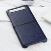 Case For Samsung Galaxy Z Flip Ultra-thin Back Cover Solid Colored Litchi Genuine Leather / TPU Case For Samsung Galaxy Z Flip miniinthebox