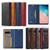 Case For Samsung Note 10 Plus/Note 10 9/S10 9 8 Plus/S10 9 8/S10 E Shockproof / Magnetic Full Body Cases Solid Colored PU Leather