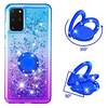 Case for Samsung Scene Map Samsung Galaxy S20 S20 Plus S20 Ultra A51 A71 Glittering Sand Sand Gradient Edge Diamond Ring Bracket All Inclusive Anti-fall Mobile Phone Case YB