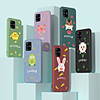 Case For Samsung scene map Samsung Galaxy S20 S20 Plus S20 Ultra Note 20 Note 20 Pro cartoon animal pattern solid color liquid silicone material fine frosted soft case