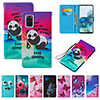 Case For Samsung Scene Map Samsung Galaxy S20 S20 Ultra Note 20 Note 20 Ultra Cartoon Flower and Animal Pattern Cross Pattern Series PU Leather Card Holder all-inclusive Phone Case