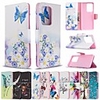 Case for Samsung Scene Picture Samsung Galaxy S20 S20 Plus S20 Ultra A51 A71 Cartoon butterfly flower pattern PU leather material card holder lanyard all-inclusive anti-fall mobile phone case BF