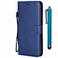 Case For Sony Sony Xperia L3 / Sony Xperia XZ2 / Sony Xperia XZ2 Compact Wallet / Card Holder / with Stand Full Body Cases Solid Colored PU Leather / TPU