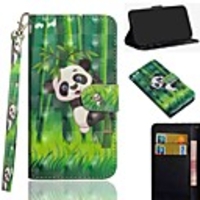 Case For Sony Sony Xperia L3 / Sony Xperia XZ2 / Xperia XA3 Wallet / Card Holder / with Stand Full Body Cases Panda PU Leather / TPU