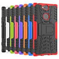 Case For Sony Sony Xperia XZ2 / Sony Xperia XZ2 Compact / Sony Xperia XZ2 Premium Shockproof / with Stand Back Cover Tile / Armor Hard PC