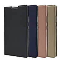 Case For Sony Sony Xperia Z5 / Z5 Mini / Sony Xperia XZ2 Premium Card Holder / with Stand / Flip Full Body Cases Solid Colored Hard PU Leather