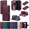 Case For Sony Xperia L4 Xperia 1 II Xperia 10 II Max Wallet Card Holder with Stand Full Body Cases Solid Colored PU Leather TPU for Sony Xperia 5 Xperia 8