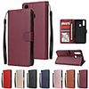 Case For Vivo vivo Y17 Y3 Card Holder Flip Magnetic Full Body Cases Solid Colored PU Leather