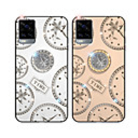 Case For VIVO Y66 V5 Y71 Y79 V7 V7Plus Y73 Y85 V9 Y17 Y3 Z5X Y7S IQOO NEO Y19 U3 Y5S Z5i Rhinestone Ring Holder Pattern Back Cover Word Phrase TPU