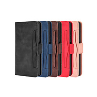 Case For Xiaomi Poco X3 NFC Card Holder / Shockproof / Magnetic Full Body Cases Solid Colored PU Leather