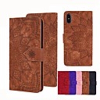 Case For Xiaomi 10 Lite Note 10 Redmi Note 9 Pro Max Note 8T K30 8A Wallet / Card Holder / Embossed Full Body Cases Solid Colored / Flower PU Leather For Xiaomi 9/Redmi K20 Pro/7A/Note 7 Pro/Note 6/6A
