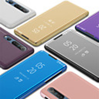 Case For Xiaomi Mi 10 10 Pro with Stand / Mirror Flip Full Body Cases Solid Colored PU Leather PC CC9 Pro Mi Note 10 Note 10 Pro Redmi Note 8 Note 8 Pro