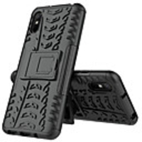 Case For Xiaomi Mi Max 3 Shockproof with Stand Back Cover Solid Colored TPU PC