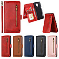 Case For Xiaomi Mi Note 10 Wallet / Shockproof / Flip Full Body Cases Solid Colored PU Leather